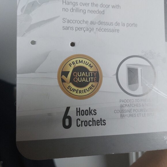 Beautiful Durable Practical Ideal Home Over The Door Hooks 6 HOOKS - Picture 7 of 9